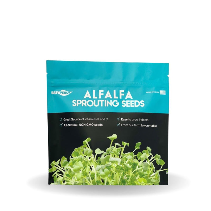 Alfalfa Sprouting Seeds - Plant Care Products  Easy Peasy Plants